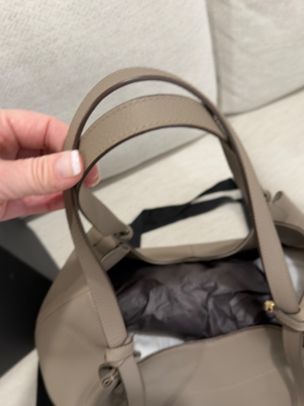 Strathberry Barra Tote in Taupe - Picture 10 of 15